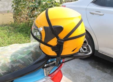 Hjälmhållare till Motorcykel