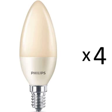 Philips LED Flame E14 Kron 15W Dim 4st (929001267158-4)