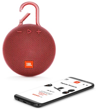 JBL Clip 3 trådlös högtalare (röd)