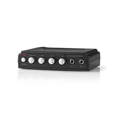 Svart karaoke-mixer