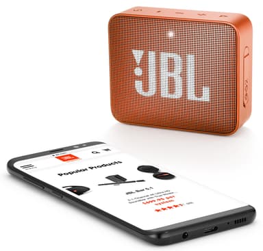 JBL GO 2 trådlös högtalare (orange)