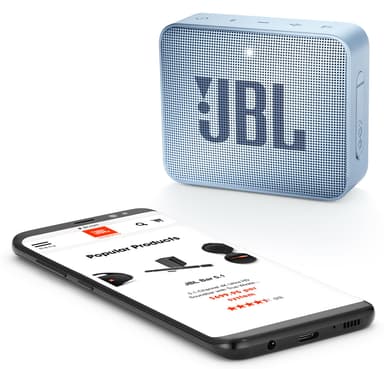 JBL GO 2 trådlös högtalare (cyan)