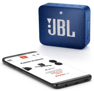 JBL GO 2 trådlös högtalare (blå)