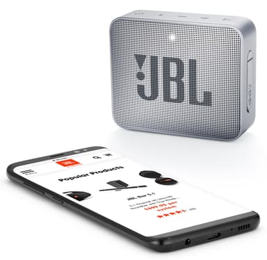 JBL GO 2 trådlös högtalare (grå)