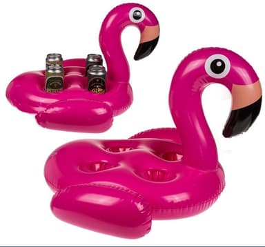 Uppblåsbar Drinkhållare, Flamingo