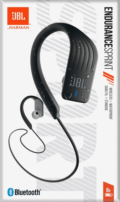 JBL Endurance Sprint tradlosa in ear horlurar svart Elgiganten Elgiganten