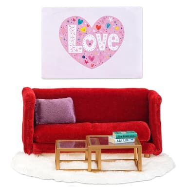 Lundby Vardagsrum Röd