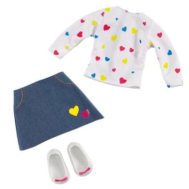 Bfriends Pop heart T-shirt and skirt