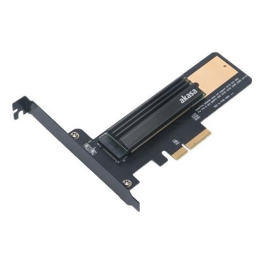 Akasa M.2 SSD to PCIe adapter card with heatsink cooler