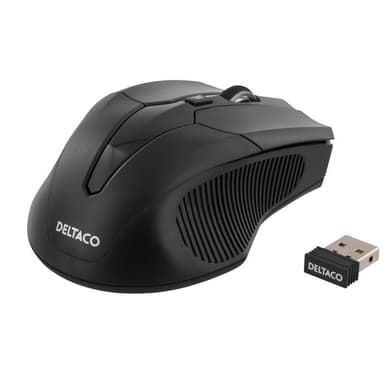 DELTACO trådlös optisk mus, 1600 DPI (MS-776)