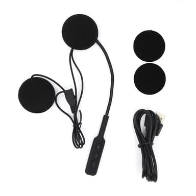 Bluetoothheadset för motorcykelhjälm - Svart