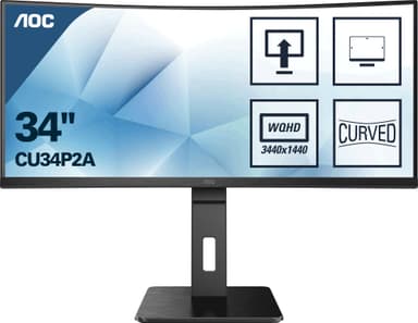 AOC CU34P2A 34" välvd professionell bildskärm
