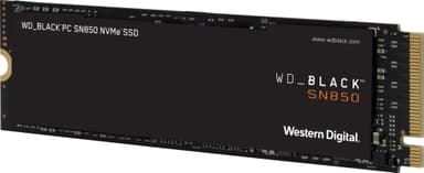 WD Black SN850 intern hårddisk NVMe SSD 500 GB