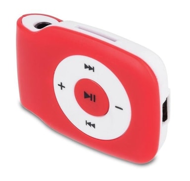 Setty MP3spelare inkl hörlurar, Röd Elgiganten