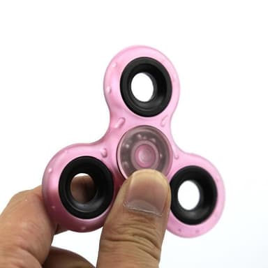 Fidget Hand Spinner, Självlysande, Rosa