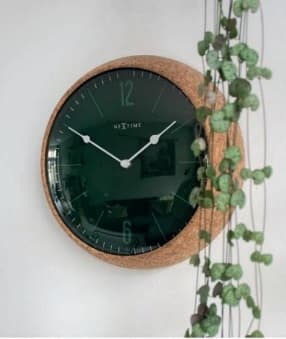 Cork Väggklocka ø30cm grå
