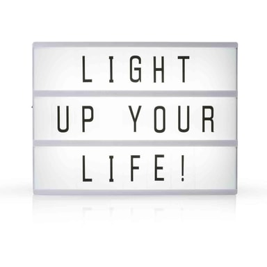 LED Light box A4 med 85 tecken Elgiganten