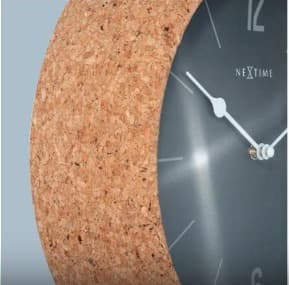 Cork Väggklocka ø30cm grå