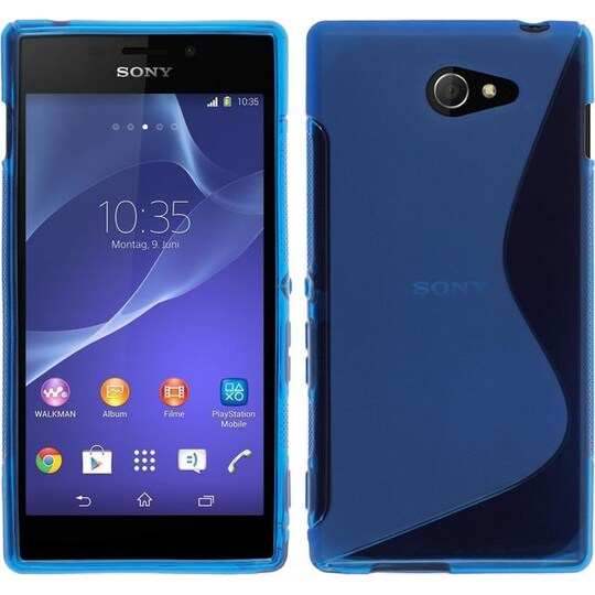 S-case till Sony Xperia M2 D2303 (Blå)