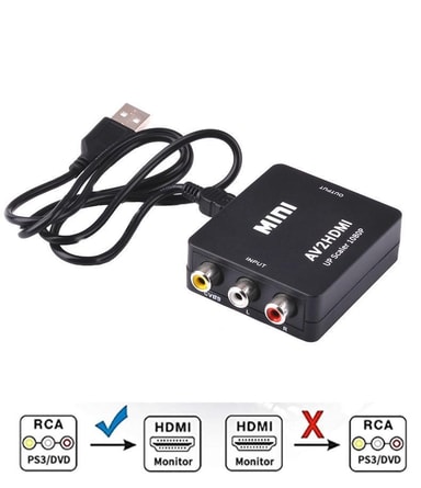 RCA till HDMI adapter / signalomvandlare Elgiganten