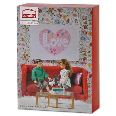 Lundby Vardagsrum Röd
