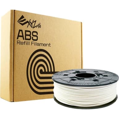 XYZprinting da Vinci ABS-filament, påfyllning, 1,75mm, 600g, vit