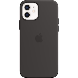 iPhone 12/12 Pro silikonfodral (svart)