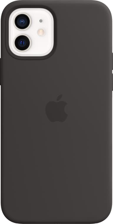 iPhone 12/12 Pro silikonfodral (svart)