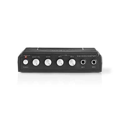 Svart karaoke-mixer