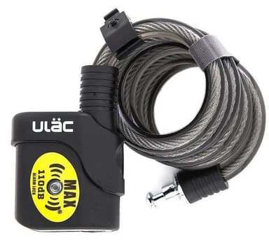 Ulac Locks Bulldogg 110dB Vajerlås med alarm