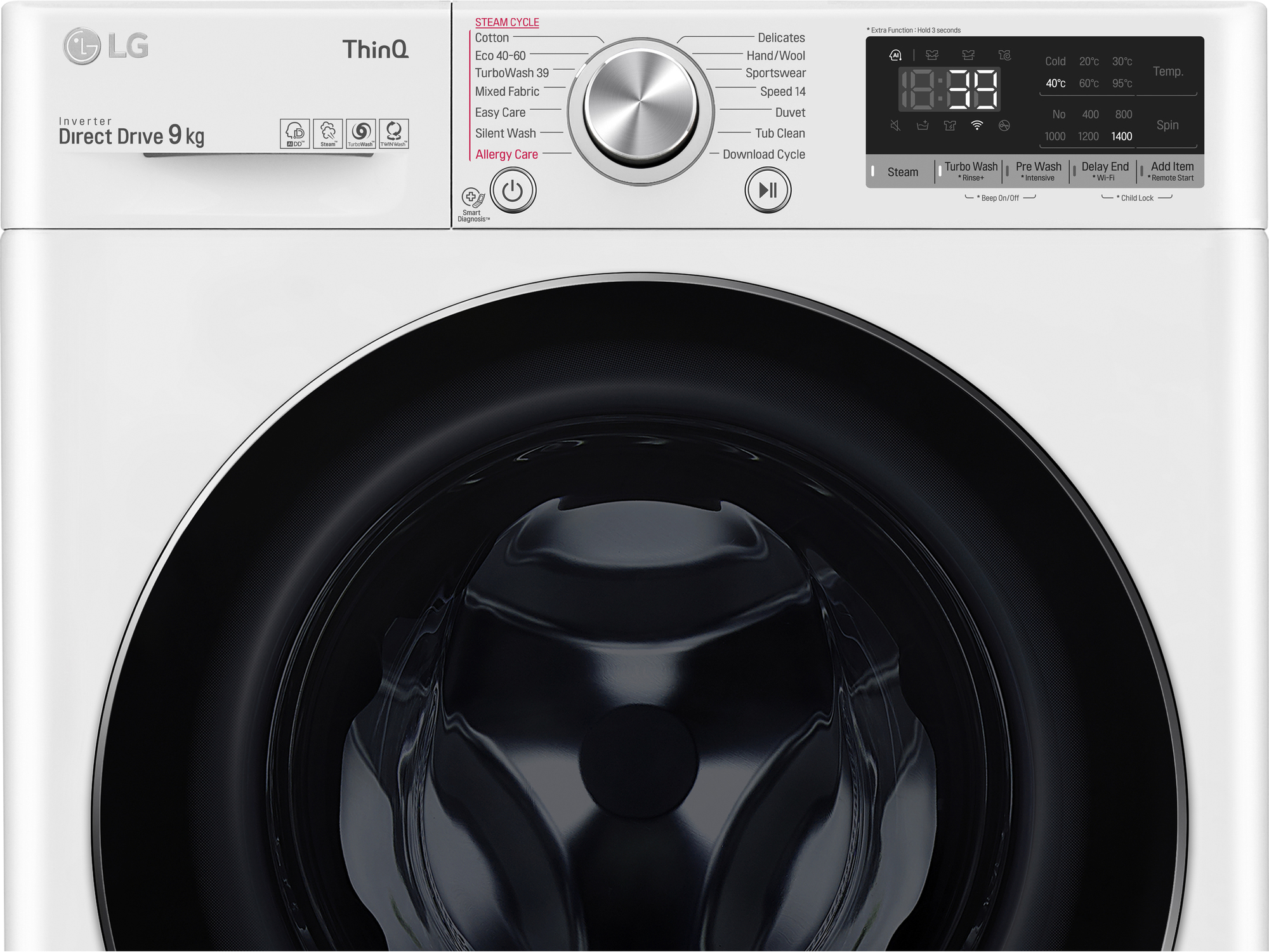 LG Tvättmaskin FV90VNS2QE (9kg)