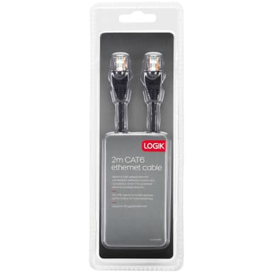 Logik CAT6 Ethernet LAN kabel (2 m) Logik CAT6 Ethernet LAN kabel (2 m)