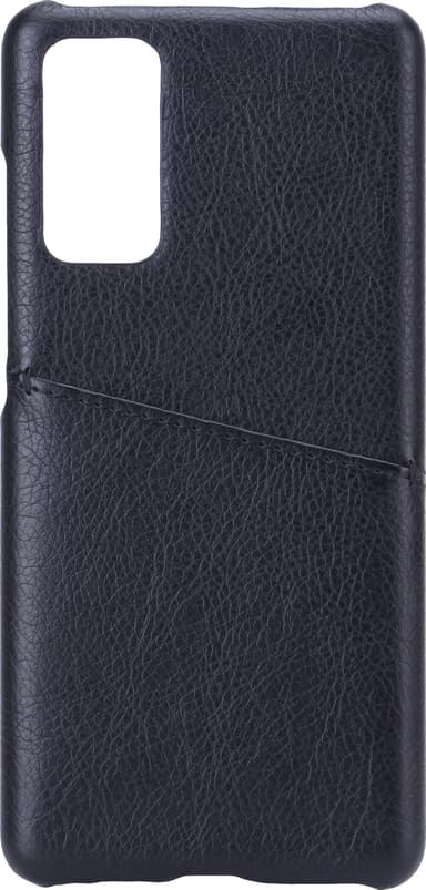 Onsala Samsung Galaxy S20 FE konstäderfodral med kortfack (svart)
