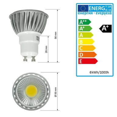ECD Germany förpackning av 20 6W GU10 LED spot ersättas 30W halogen 220-240V 60