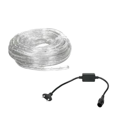 LED-ljus röret tänds lysrör kedja slang kyla vitt IP44 20m