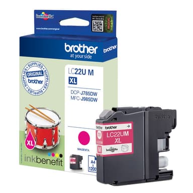 Brother bläckpatron LC22UM Magenta