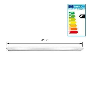 ECD Germany 2er Pack LED Leuchtstoffröhre T8 G13 60cm inkl LED Starter 11W 835 Lumen Kaltweiß 6000K T8 Bürolampe Deckenleuchte SMD LED Tube Röhre Leuchte Lampe Neonröhre Ersatz