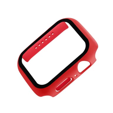 Apple Watch Härdat glas skärmskydd fodral 44 mm Red