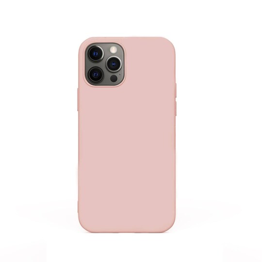 iPhone 12 Pro Max   Flytande silikonskydd mobilskal- Pink