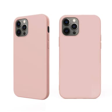 iPhone 12 Pro Max   Flytande silikonskydd mobilskal- Pink