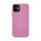 Miljövänliga Äkta Läder iPhone 12 mobilskal - Pink