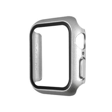 Apple Watch Härdat glas skärmskydd fodral 44 mm Silver