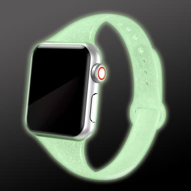 Glitter glödande Apple Watch armband 38/40 mm Silver