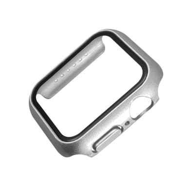 Apple Watch Härdat glas skärmskydd fodral 44 mm Silver