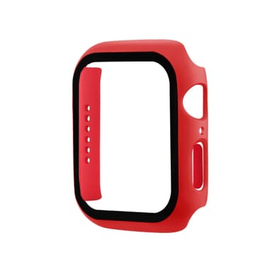 Apple Watch Härdat glas skärmskydd fodral 44 mm Red