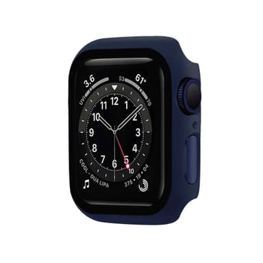 Apple Watch Härdat glas skärmskydd fodral 44 mm Blue