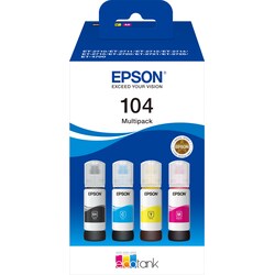 Epson 104 4-färgs bläckpatroner value pack