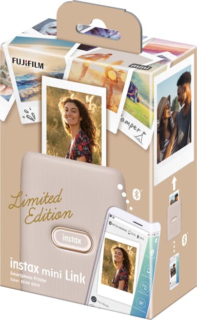Fujifilm Instax Mini Link smartphoneskrivare (beige guld)