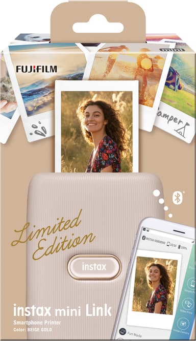 Fujifilm Instax Mini Link smartphoneskrivare (beige guld)