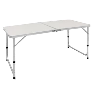 ECD Germany campingbord fällbart bord med handtag 120x60x55 / 63/70 cm vit